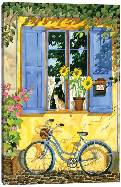 The French Bike Canvas Art Print - Robin Wethe Altman
