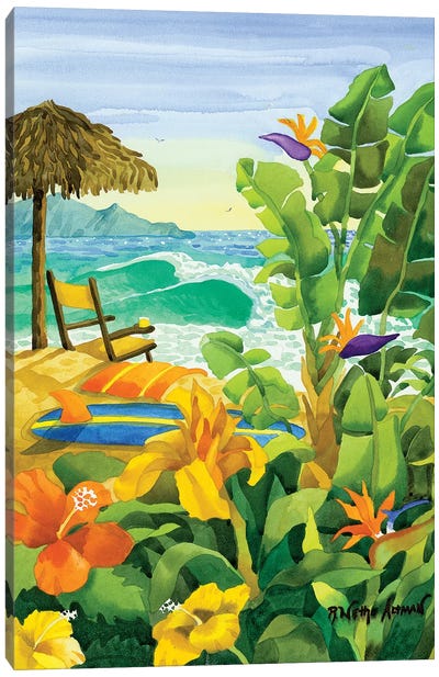 Tropical Holiday Canvas Art Print - Hawaii Art