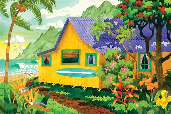 Coastlines: Yellow Cabana by Robin Wethe Altman