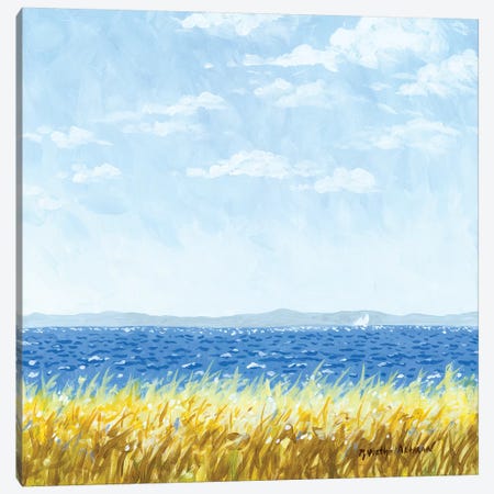 Earth, Sea, And Sky Canvas Print #WAL9} by Robin Wethe Altman Canvas Wall Art
