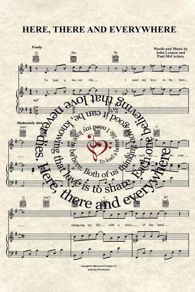 Bands: Here, There And Everywhere by WordsAndMusicArt