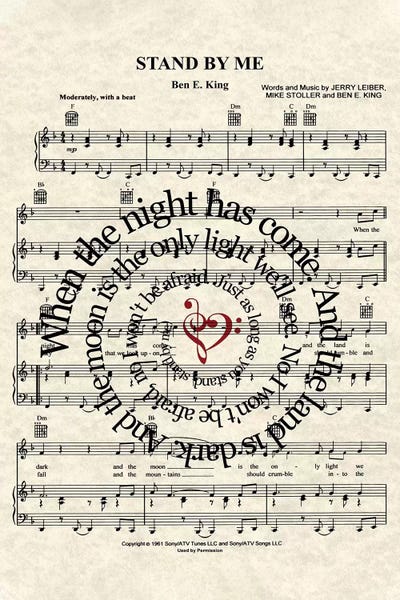 Music Notes: Stand By Me by WordsAndMusicArt