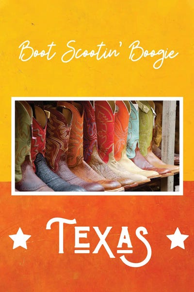 Boots: Boot Scootin' Boogie - Texas by WordsAndMusicArt