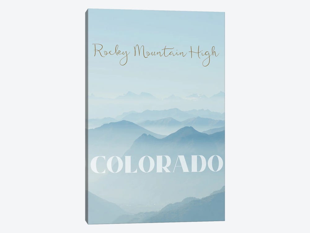 Rocky Mountain High by WordsandMusicArt 1-piece Canvas Wall Art
