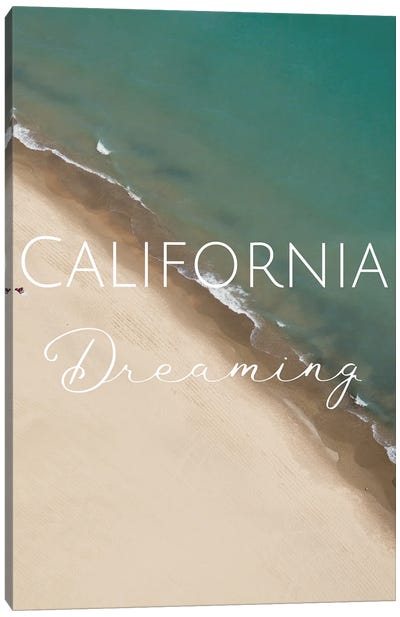 California Dreaming Canvas Art Print - WordsandMusicArt
