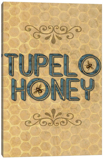 Tupelo Honey Poster Art Canvas Art Print - WordsandMusicArt