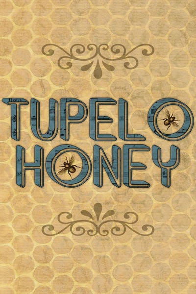 Bees: Tupelo Honey Poster Art by WordsAndMusicArt