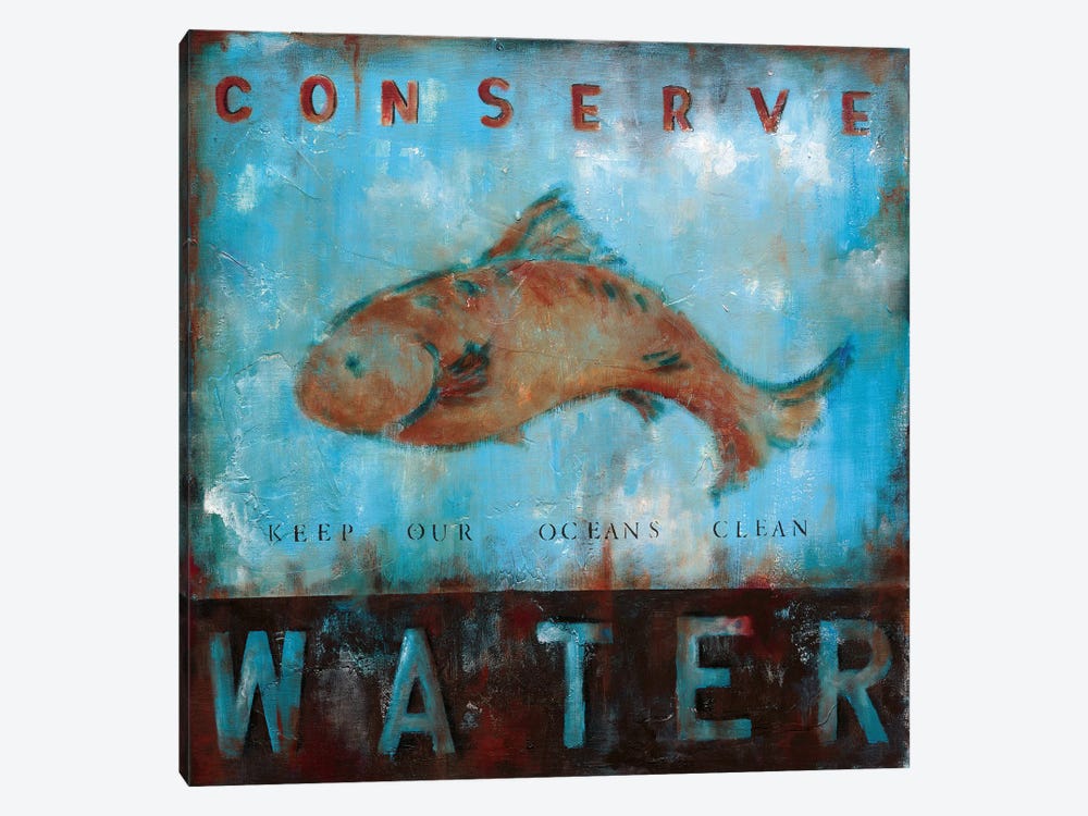 Conserve Water by Wani Pasion 1-piece Canvas Art