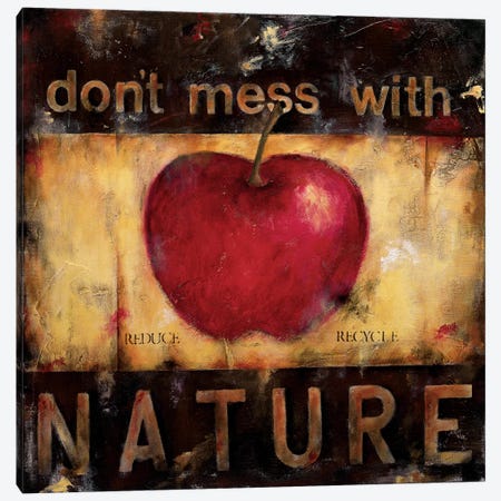Don't Mess With Nature Canvas Print #WAN19} by Wani Pasion Canvas Art Print