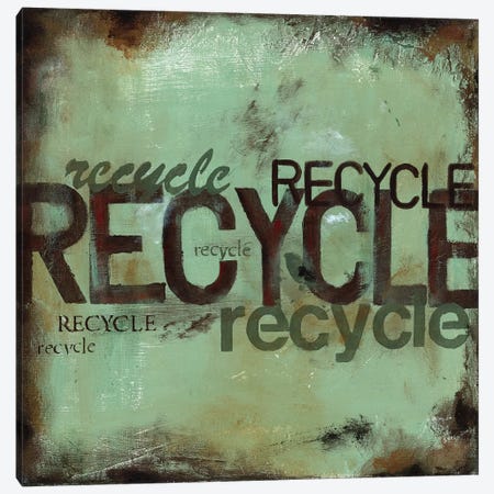 Recycle Canvas Print #WAN47} by Wani Pasion Canvas Art Print