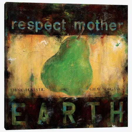 Respect Mother Earth Canvas Print #WAN49} by Wani Pasion Canvas Wall Art