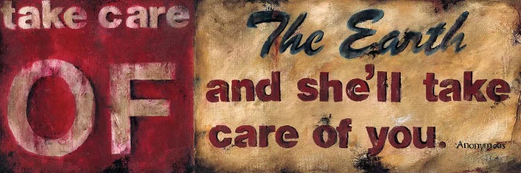 Take Care Of The Earth by Wani Pasion wall art