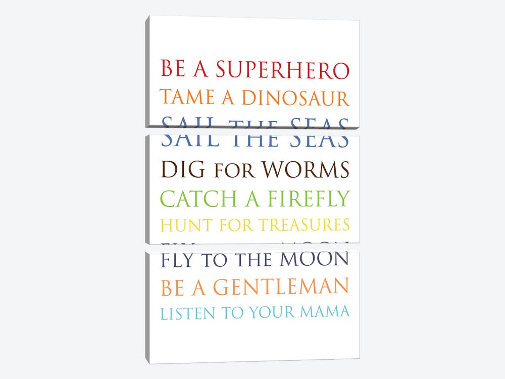 Be A Superhero Multi by Willow & Olive 3-piece Art Print