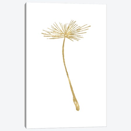 Dandelion II Gold Canvas Print #WAO112} by Willow & Olive Canvas Wall Art