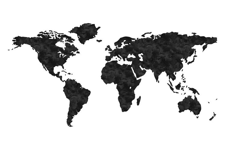 World Map Black