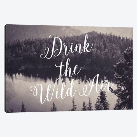 Drink The Wild Air Canvas Print #WAO14} by Willow & Olive Canvas Art Print