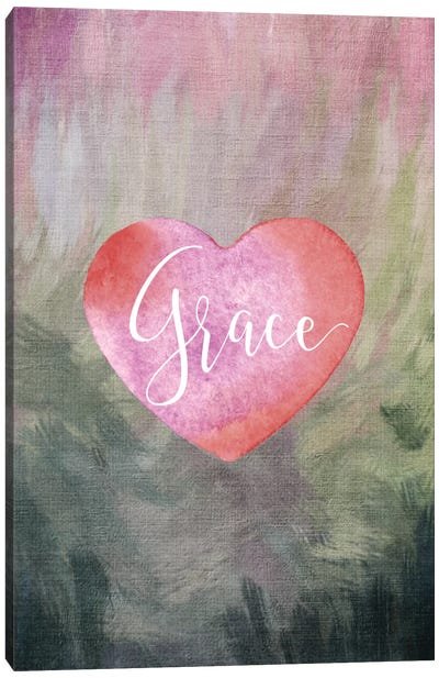Grace Heart Canvas Art Print - Willow & Olive by Amy Brinkman