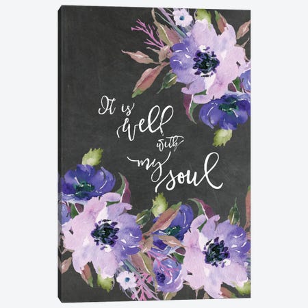 It Is Well With My Soul Canvas Print #WAO33} by Willow & Olive Canvas Wall Art