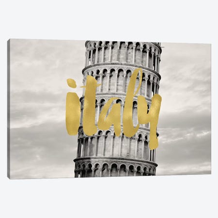 Italy Pisa Gold Canvas Print #WAO34} by Willow & Olive Canvas Print