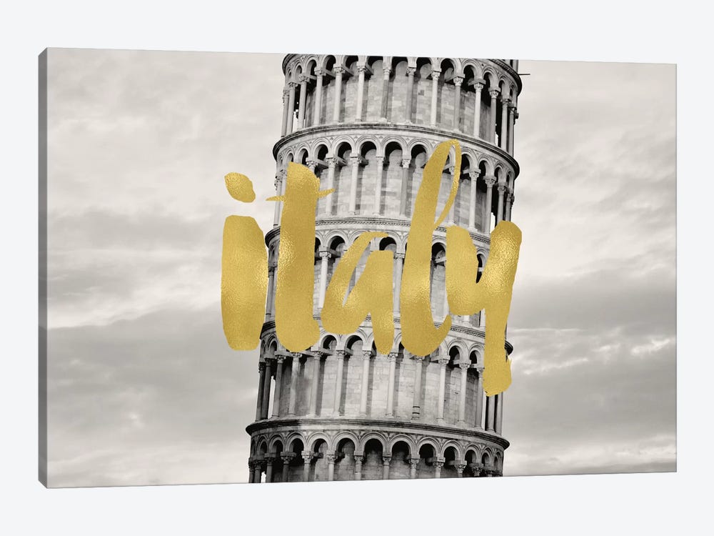 Italy Pisa Gold by Willow & Olive 1-piece Art Print