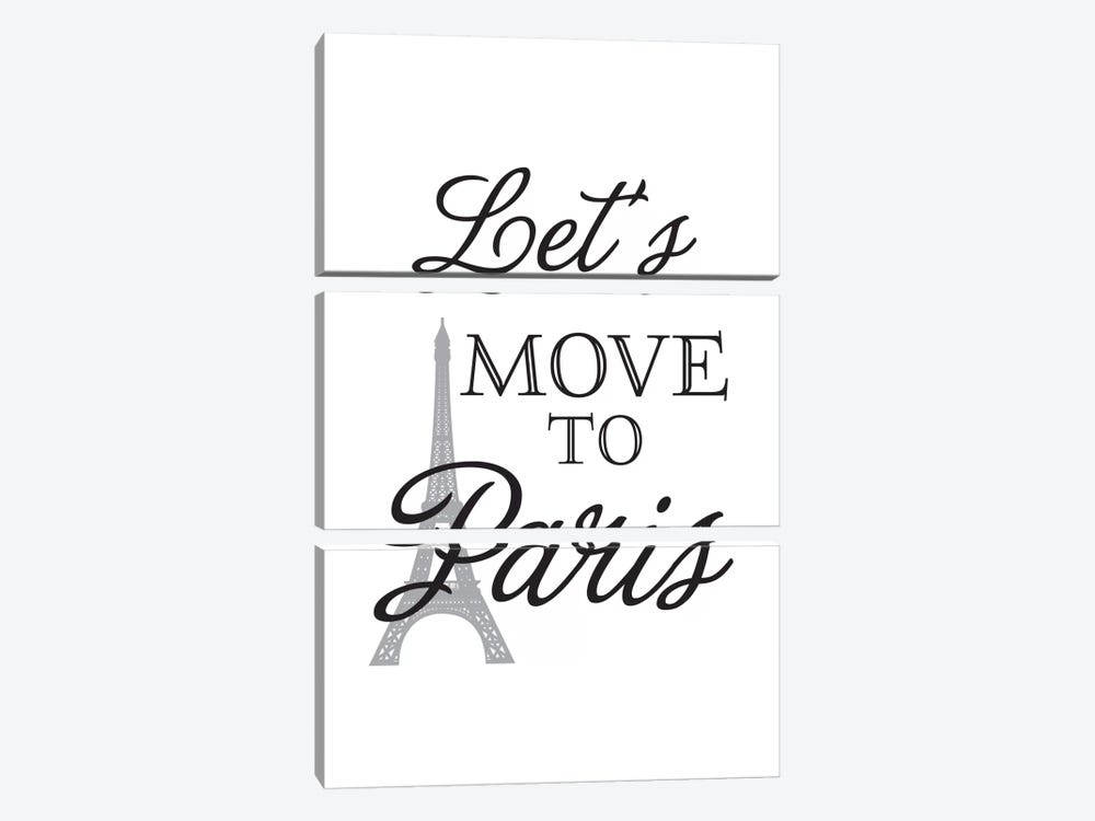 Let's Move To Paris by Willow & Olive 3-piece Canvas Art