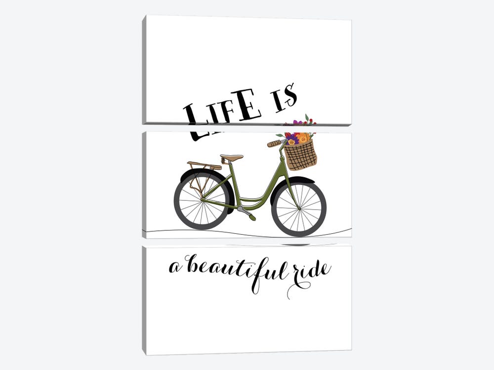 Life Is A Beautiful Ride by Willow & Olive 3-piece Canvas Print