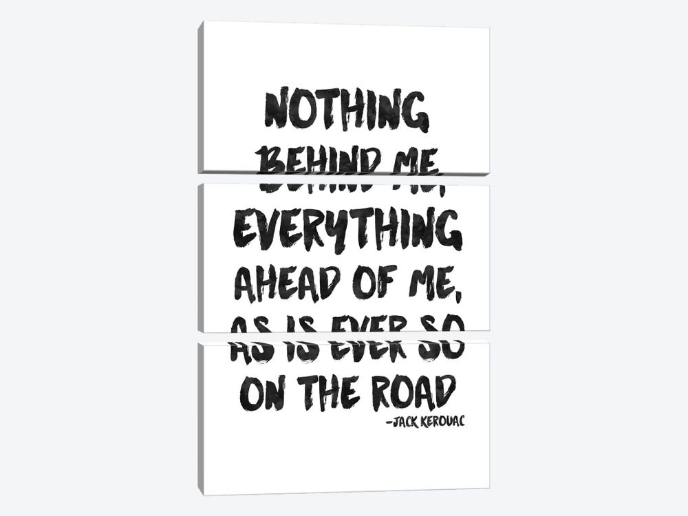 Nothing Behind Me - Kerouac by Willow & Olive 3-piece Canvas Wall Art