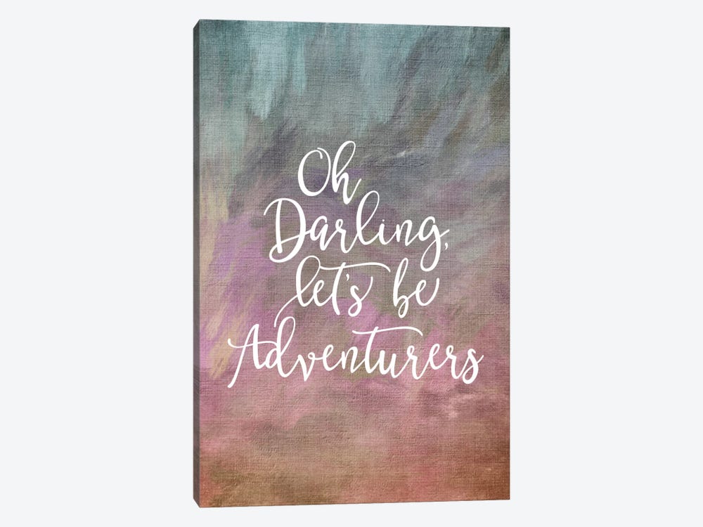 Oh Darling, Let's Be Adventurers 1-piece Canvas Art Print