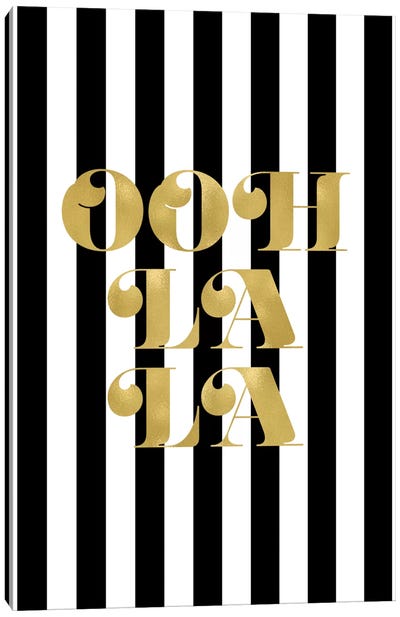 Ooh La La Gold Canvas Art Print - A Word to the Wise