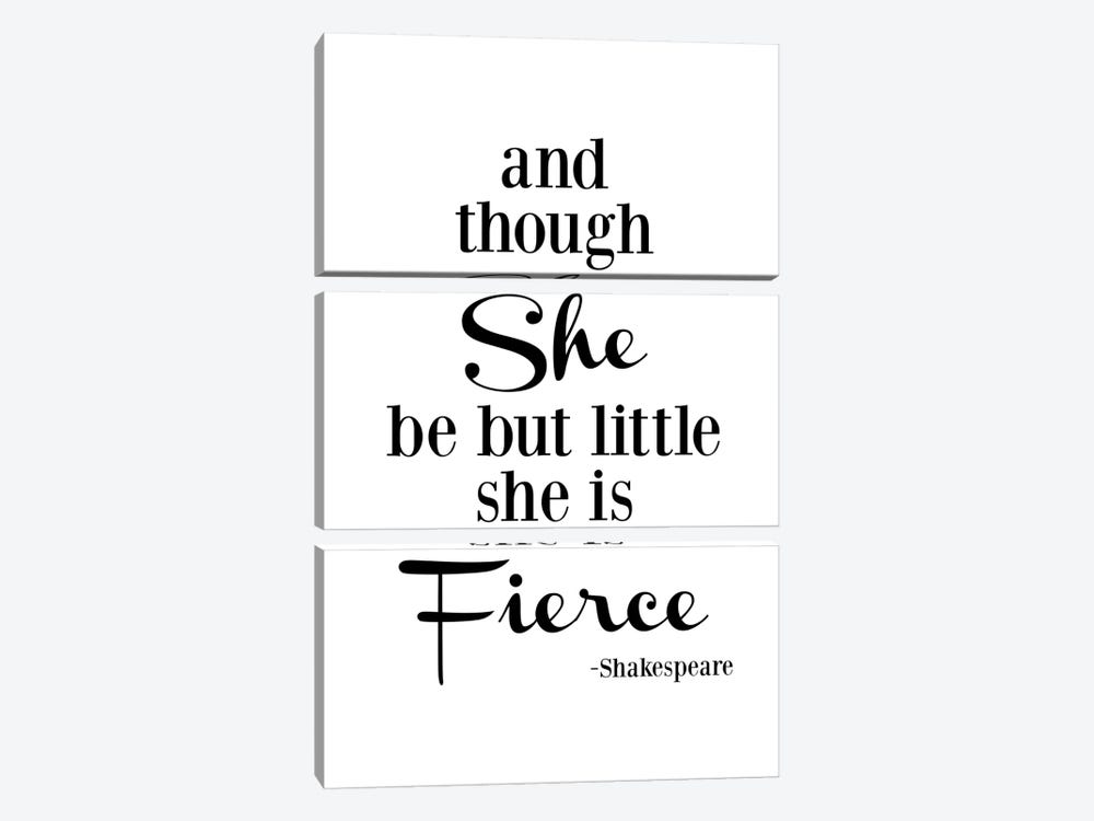 She Is Fierce - Shakespeare by Willow & Olive 3-piece Canvas Art