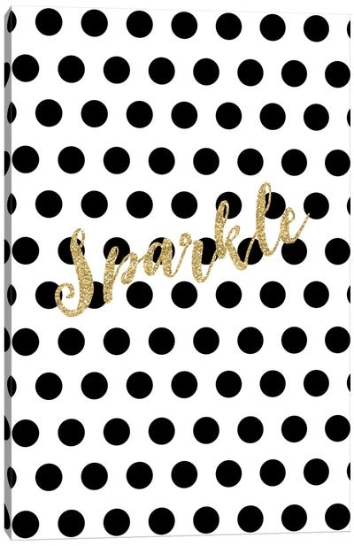 Sparkle Gold Canvas Art Print - Willow & Olive by Amy Brinkman