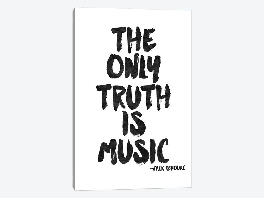 Truth Is Music - Kerouac by Willow & Olive 1-piece Canvas Artwork