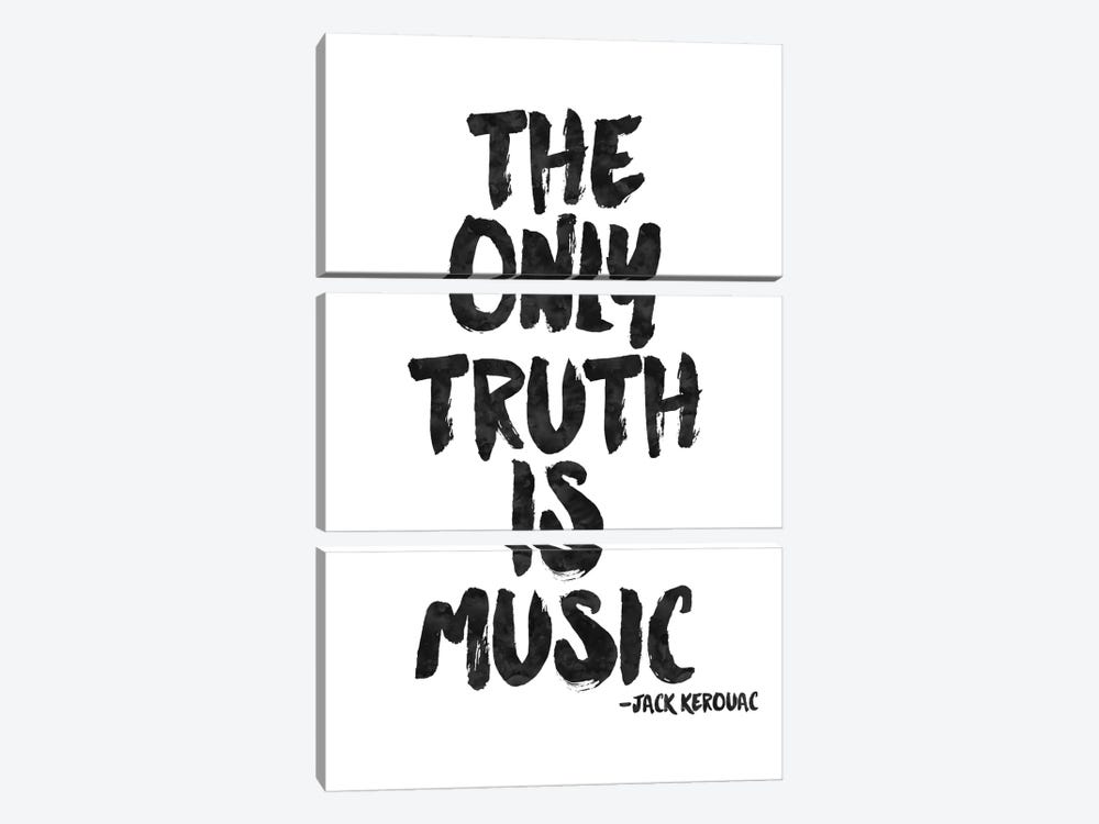 Truth Is Music - Kerouac by Willow & Olive 3-piece Canvas Artwork