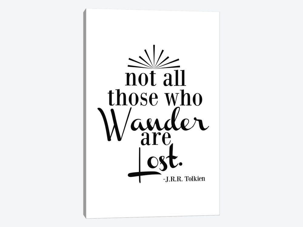 Wander Not Lost - Tolkien by Willow & Olive 1-piece Canvas Art Print