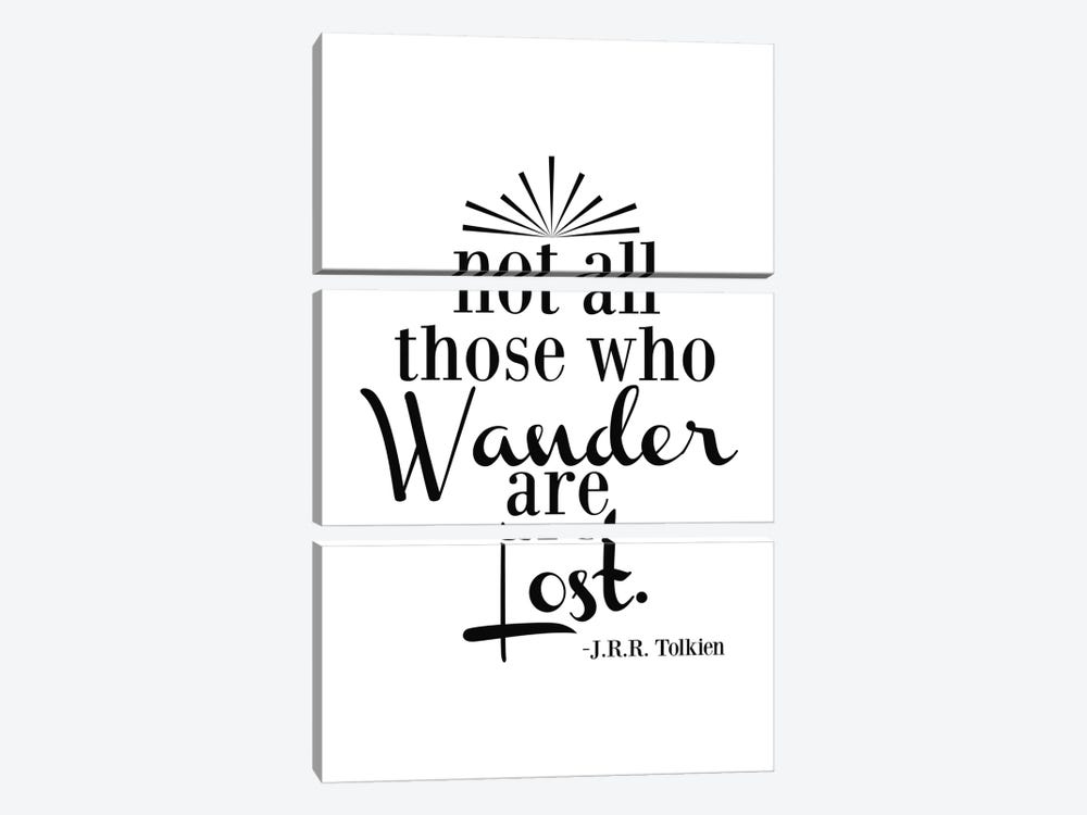 Wander Not Lost - Tolkien by Willow & Olive 3-piece Canvas Art Print