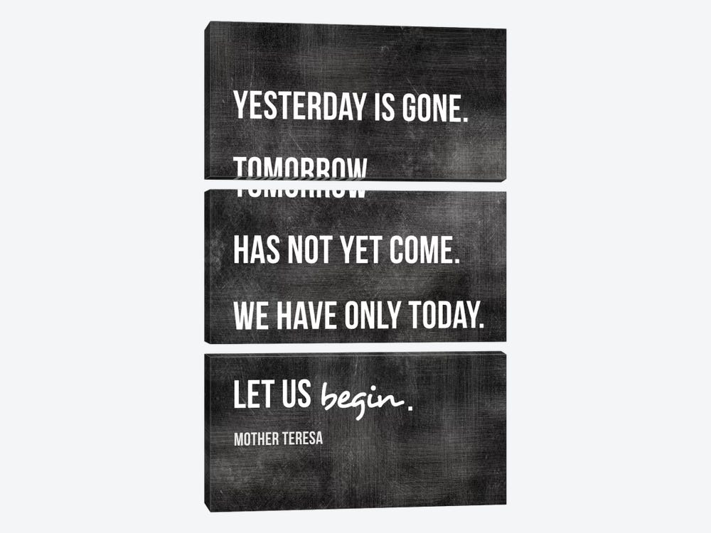 Yesterday Is Gone - Mother Teresa by Willow & Olive 3-piece Canvas Art