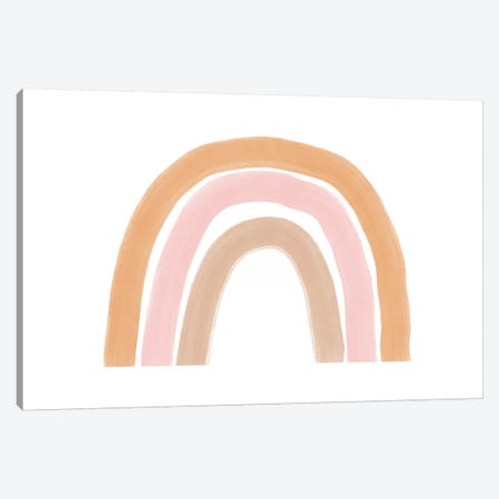 Rainbow_Blush Peach-Landscape Canvas Print #WAO78} by Willow & Olive Canvas Wall Art