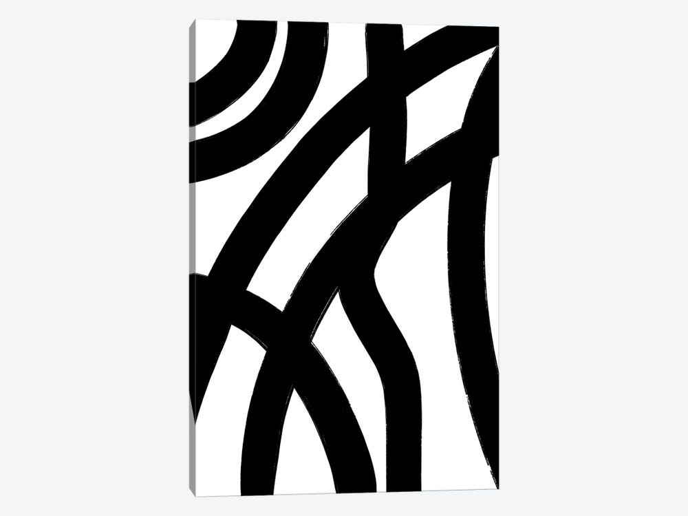 Abstract-Black-Lines by Willow & Olive 1-piece Art Print