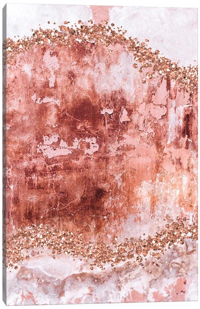 Rose-Gold-Gems-Blush Canvas Art Print - Willow & Olive by Amy Brinkman