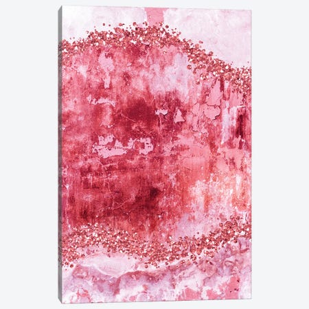 Rose-Gold-Gems-Bubblegum Canvas Print #WAO95} by Willow & Olive Canvas Print