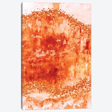 Rose-Gold-Gems-Burnt Orange Canvas Print #WAO96} by Willow & Olive Canvas Print