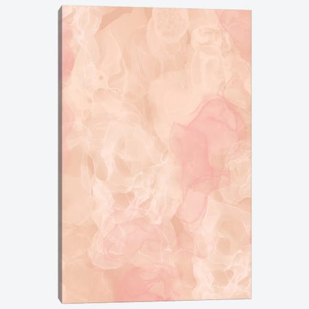 Rose-Gold-Smoke_Peach Nude Canvas Print #WAO98} by Willow & Olive Canvas Artwork