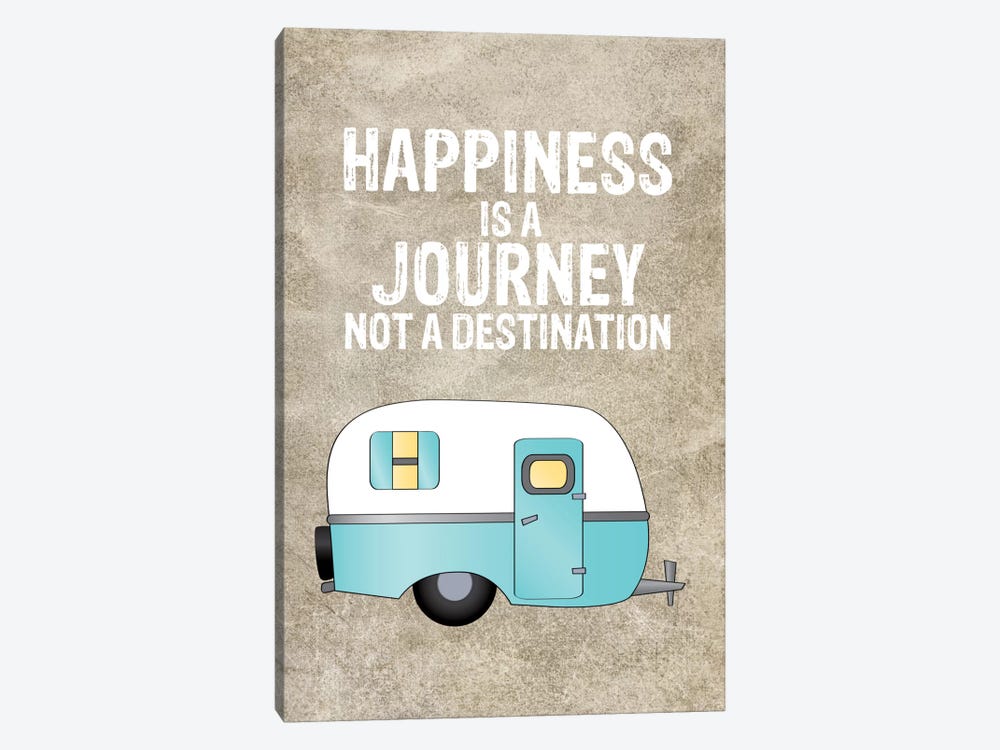 Camper Happiness Is Journey by Willow & Olive 1-piece Canvas Wall Art
