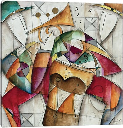 Jam Session I Canvas Art Print - Abstract Shapes & Patterns