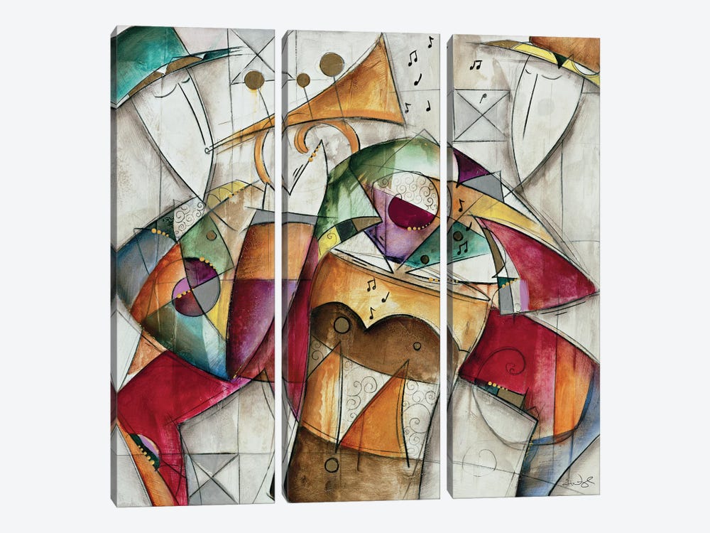 Jam Session I by Eric Waugh 3-piece Canvas Art