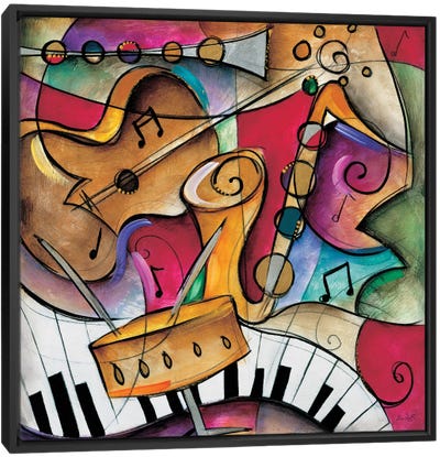 Jazz It Up II Canvas Art Print - Music Art