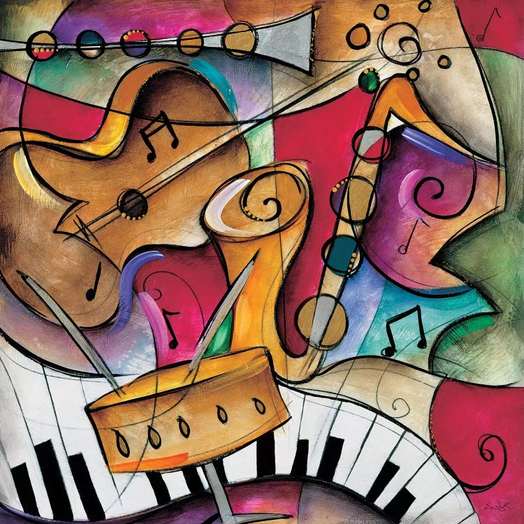 Jazz It Up II by Eric Waugh wall art