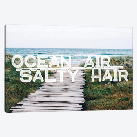 Ocean Air Salty Hair Canvas Print #WAW2} by 5by5collective Canvas Artwork