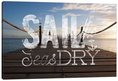 Sail the Seas Dry Canvas Art Print - Pantone Color of the Year