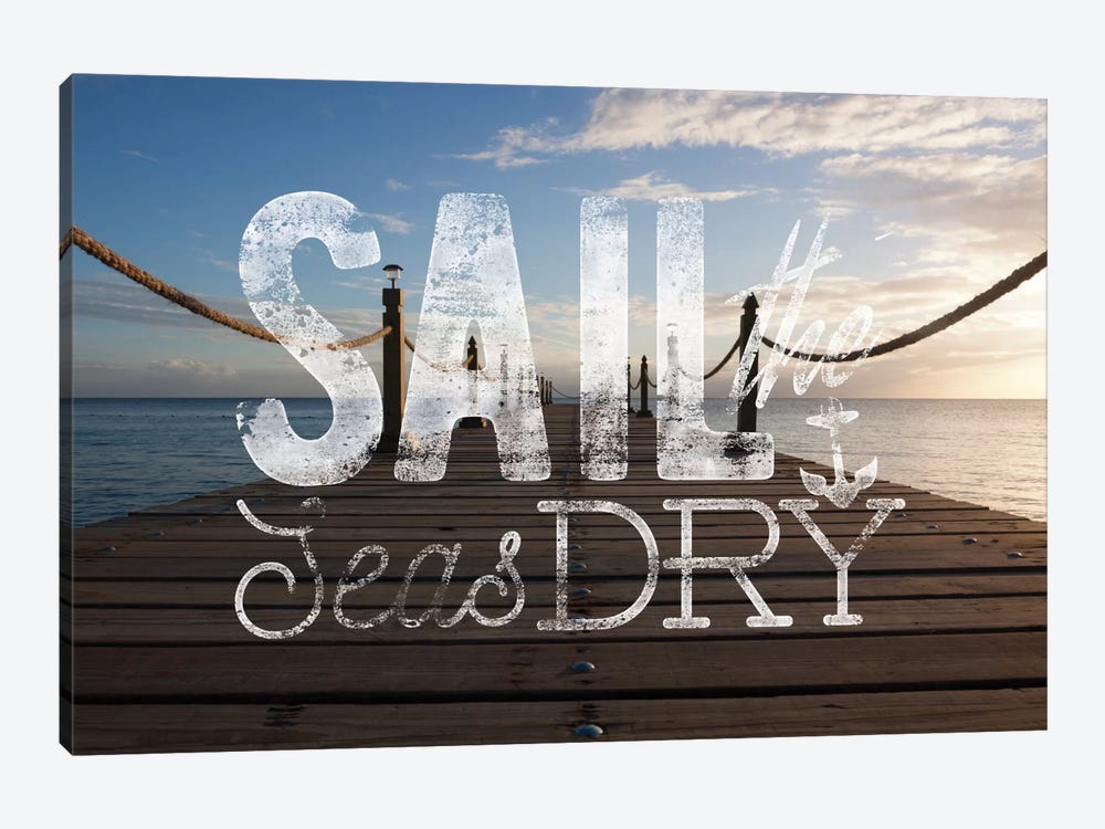 Sail the Seas Dry by 5by5collective 1-piece Canvas Art